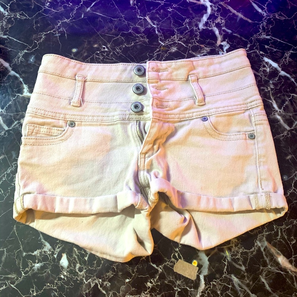 High Rise Tan Shorts!